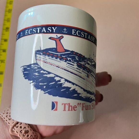 Carnival Cruise Lines Retired Ecstasy Ship Coffee Cupβ"Last Cruise Nov.β2022" - Picture 15 of 15